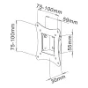 Techly ICA-LCD-900 76,2 cm (30 Zoll) Schwarz