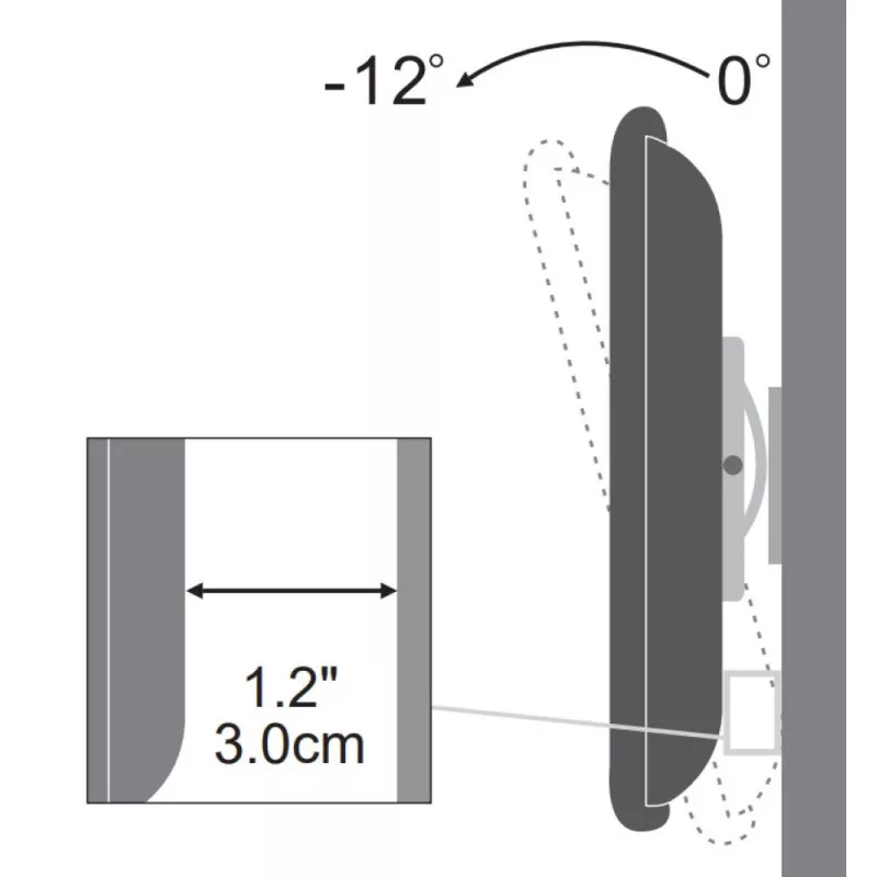 Techly ICA-LCD-900 76,2 cm (30 Zoll) Schwarz