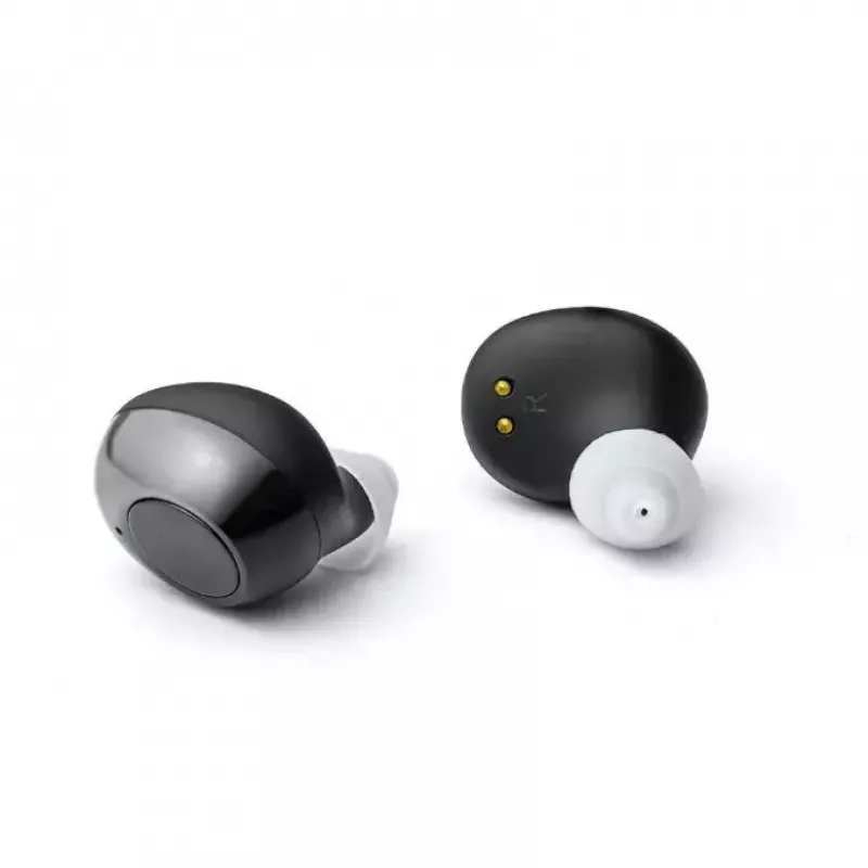 Haxe Hörverstärker JH-A39 In-Ear, wiederaufladbar, 35 dB Verstärkung, 400–4500 Hz, 6 Lautstärkestufen, Ladeetui