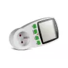 Wattmeter GreenBlue GB202 Leistungsmesser 0–9999 W, 3600 W max, 220–240 V, 16 A, LCD-Anzeige
