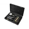 Analoges Manometer YATO YT-73022 0–20 bar, 75 mm Zifferblatt, Kohlenstoffstahl, 0,5 m Schlauch, 4 Messingadapter, Tragekoffer