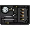 Analoges Manometer YATO YT-73022 0–20 bar, 75 mm Zifferblatt, Kohlenstoffstahl, 0,5 m Schlauch, 4 Messingadapter, Tragekoffer