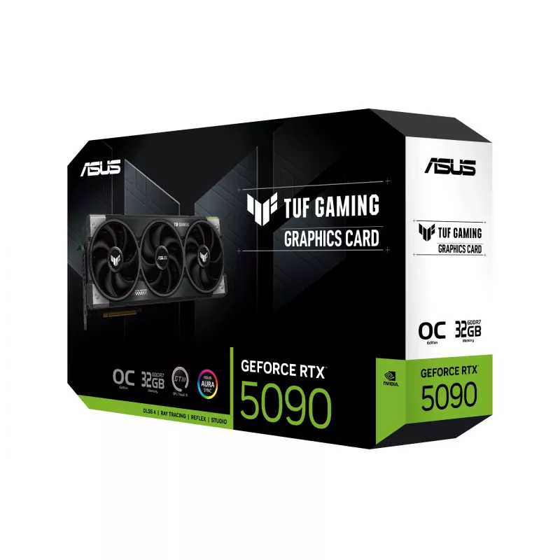 Grafikkarte ASUS TUF Gaming GeForce RTX 5090 — 32 GB GDDR7, 512-Bit, PCIe 5.0, 3 Lüfter