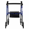 Rehabilitations-Rollator ActionMed CH100AM — leichter Aluminium-4-Rad-Rollator, höhenverstellbar 700–937 mm, Sitzfläche 35×32 cm, max. Belastung 136 kg, klappbar