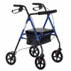 Rehabilitations-Rollator ActionMed CH100AM — leichter Aluminium-4-Rad-Rollator, höhenverstellbar 700–937 mm, Sitzfläche 35×32 cm, max. Belastung 136 kg, klappbar