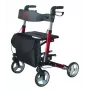 Vierrädrige Aluminium-Gehhilfe ANTAR AT51006, faltbar, höhenverstellbar, 20 cm Räder, max. Belastung 136 kg, Sitz 25×46 cm, Gewicht 7,35 kg