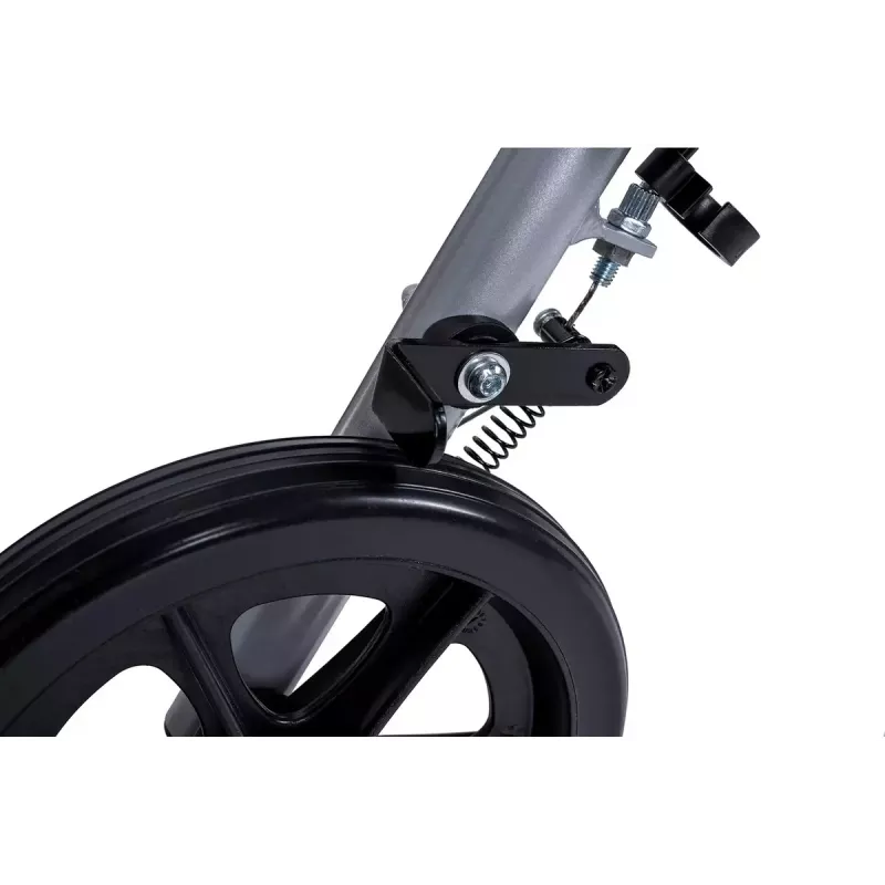 MDH PPC035 Gehwagen / Rollator mit Sitz und Korb, Aluminium, faltbar, max. Belastung 136 kg