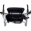 MDH PPC035 Gehwagen / Rollator mit Sitz und Korb, Aluminium, faltbar, max. Belastung 136 kg