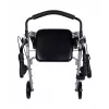 MDH PPC035 Gehwagen / Rollator mit Sitz und Korb, Aluminium, faltbar, max. Belastung 136 kg