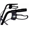 MDH PPC035 Gehwagen / Rollator mit Sitz und Korb, Aluminium, faltbar, max. Belastung 136 kg
