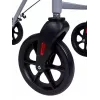 MDH PPC035 Gehwagen / Rollator mit Sitz und Korb, Aluminium, faltbar, max. Belastung 136 kg