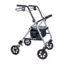 MDH PPC035 Gehwagen / Rollator mit Sitz und Korb, Aluminium, faltbar, max. Belastung 136 kg