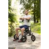 Geländegängiger Vierrad-Rollator TIMAGO RANGER, Aluminium, höhenverstellbar 89,5–102,5 cm, Belastbarkeit 136 kg, faltbar
