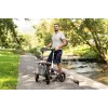 Geländegängiger Vierrad-Rollator TIMAGO RANGER, Aluminium, höhenverstellbar 89,5–102,5 cm, Belastbarkeit 136 kg, faltbar