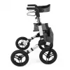 Geländegängiger Vierrad-Rollator TIMAGO RANGER, Aluminium, höhenverstellbar 89,5–102,5 cm, Belastbarkeit 136 kg, faltbar