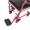 Toilettenrollstuhl TIMAGO FS 692 faltbar leicht mit Toilettensitz, Stahlrahmen, 4 Räder, 100 kg Kapazität
