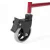 Toilettenrollstuhl TIMAGO FS 692 faltbar leicht mit Toilettensitz, Stahlrahmen, 4 Räder, 100 kg Kapazität