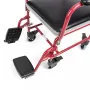 Toilettenrollstuhl TIMAGO FS 692 faltbar leicht mit Toilettensitz, Stahlrahmen, 4 Räder, 100 kg Kapazität