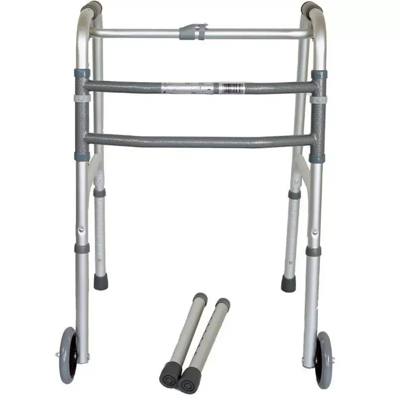 Gehhilfe VITEA CARE VCBP0031 Aluminium, einstellbare Höhe 82–100 cm, Breite 600 mm, max. Belastung 110 kg, 12 cm Räder