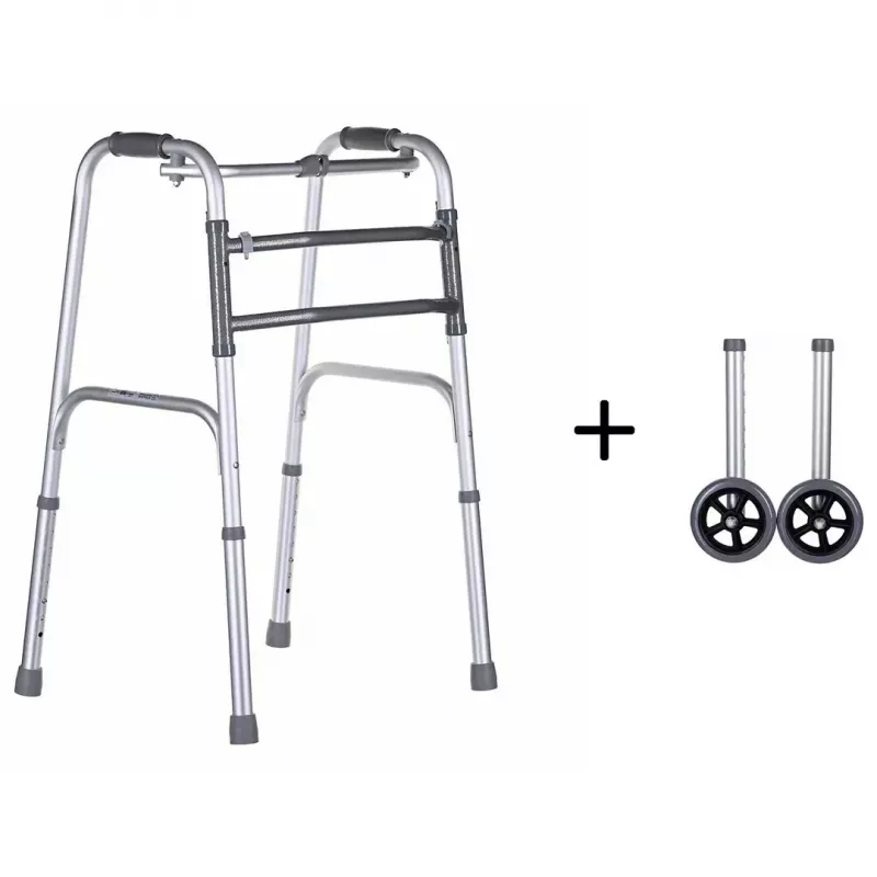 Gehhilfe VITEA CARE VCBP0031 Aluminium, einstellbare Höhe 82–100 cm, Breite 600 mm, max. Belastung 110 kg, 12 cm Räder