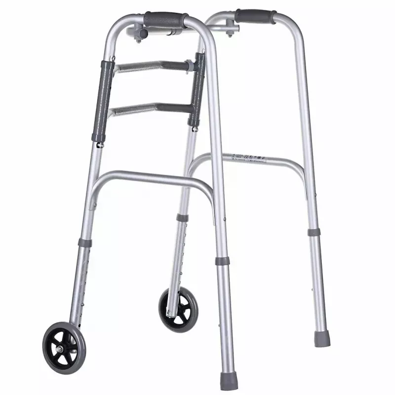 Gehhilfe VITEA CARE VCBP0031 Aluminium, einstellbare Höhe 82–100 cm, Breite 600 mm, max. Belastung 110 kg, 12 cm Räder