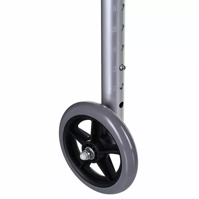 Gehhilfe VITEA CARE VCBP0031 Aluminium, einstellbare Höhe 82–100 cm, Breite 600 mm, max. Belastung 110 kg, 12 cm Räder