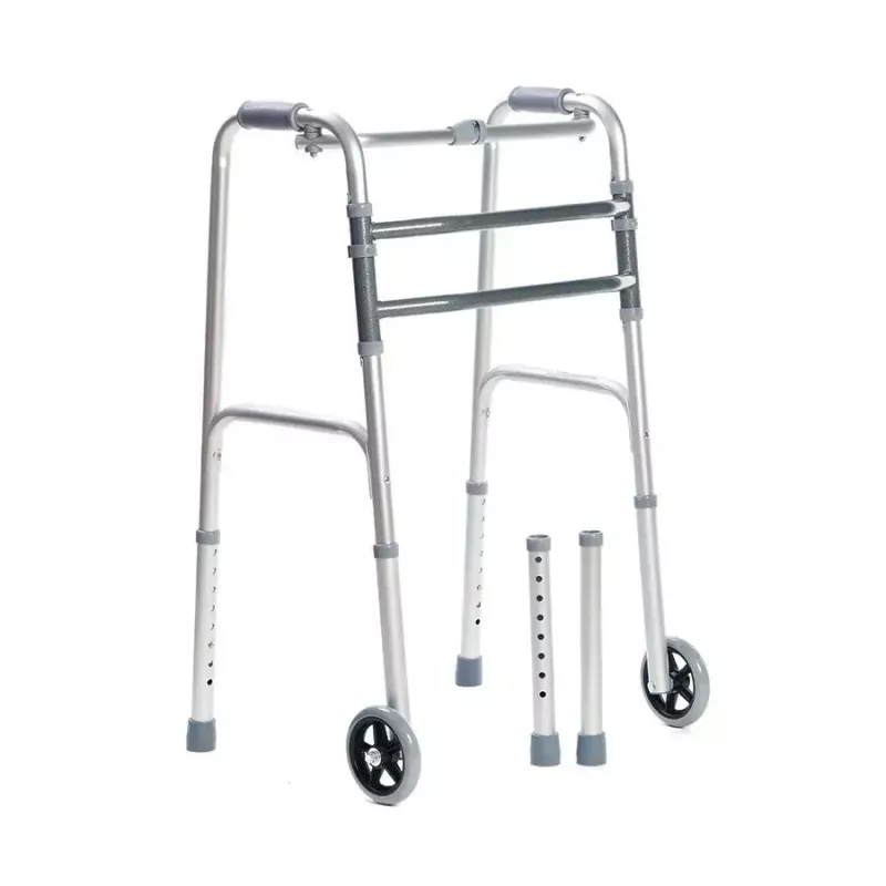 Gehhilfe VITEA CARE VCBP0031 Aluminium, einstellbare Höhe 82–100 cm, Breite 600 mm, max. Belastung 110 kg, 12 cm Räder