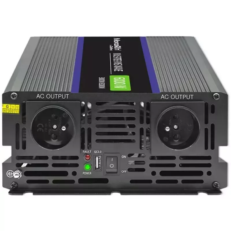 Wechselrichter QOLTEC Monolith 6000 MS 12V auf 230V 6000W