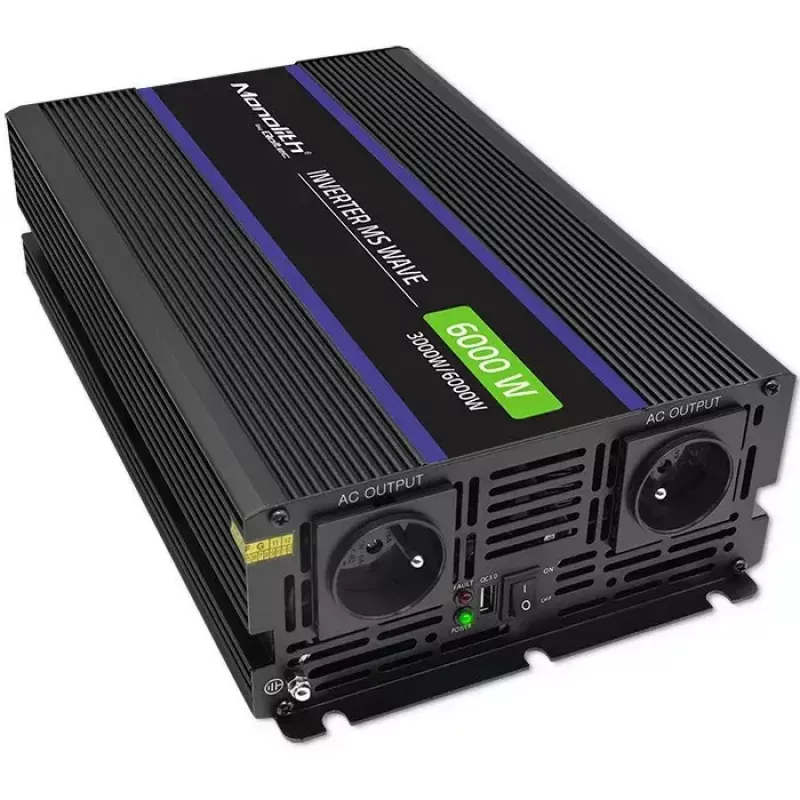 Wechselrichter QOLTEC Monolith 6000 MS 12V auf 230V 6000W
