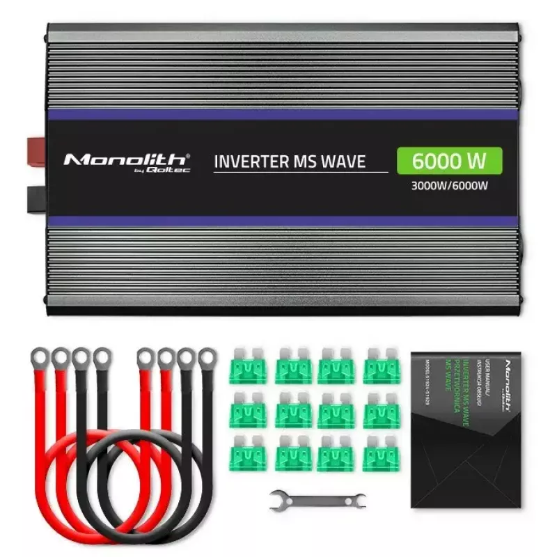 Wechselrichter QOLTEC Monolith 6000 MS 12V auf 230V 6000W