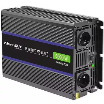 Wechselrichter QOLTEC Monolith 6000 MS 12V auf 230V 6000W
