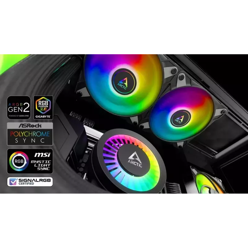 ARCTIC Liquid Freezer III 280 A-RGB - Multi-kompatibler All-in-One CPU-Wasserkühler mit A-RGB