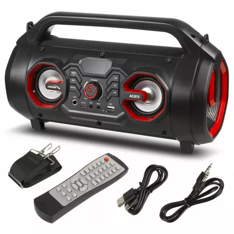 Tragbarer Lautsprecher Bazooka Audiocore AC875, Schwarz