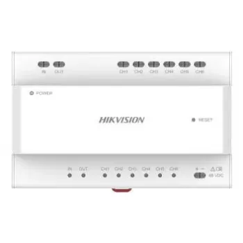 Video-Verteiler Hikvision DS-KAD7060EY-S Breite 143,7 mm Tiefe 65,9 mm Höhe 92,4 mm
