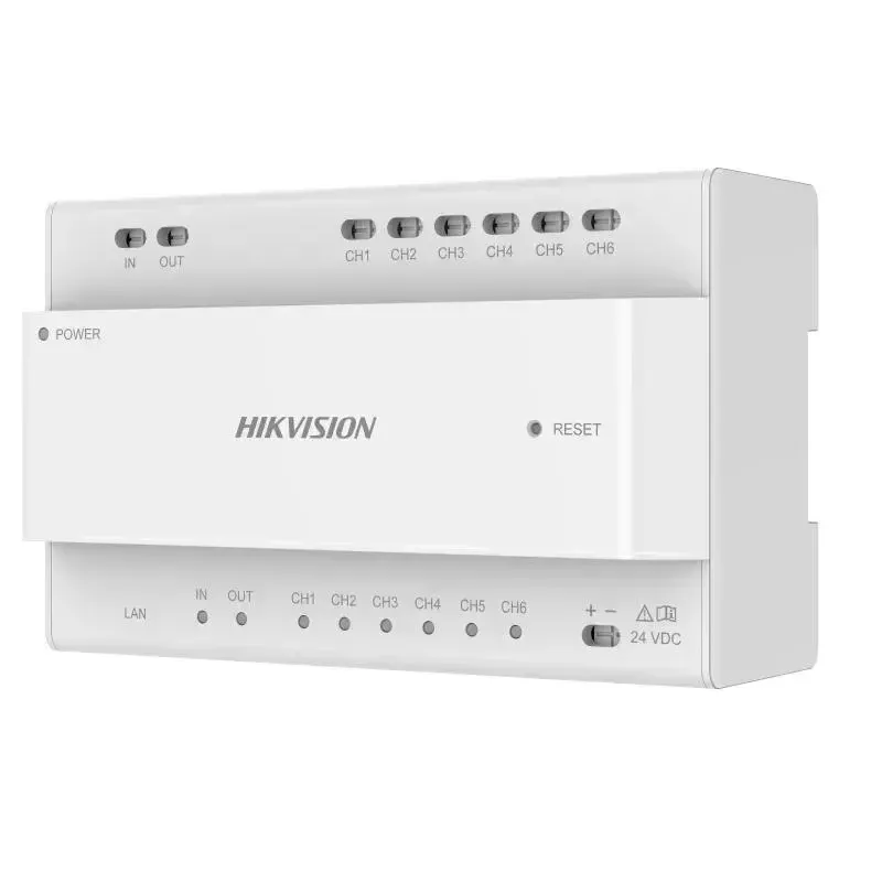 Video-Verteiler Hikvision DS-KAD706Y-S 6 Kanäle 1HE Rack-Einbau