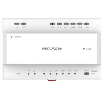 Video-Verteiler Hikvision DS-KAD706Y-S 6 Kanäle 1HE Rack-Einbau