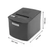 Thermo-Bondrucker QOLTEC 50256 mit USB-Schnittstelle – kompakter POS-Drucker