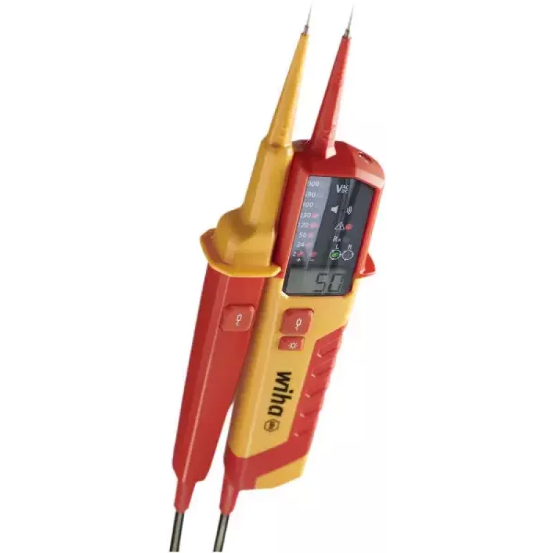 Spannungsprüfer-Schraubendreher Wiha 45217 Rot Gelb
