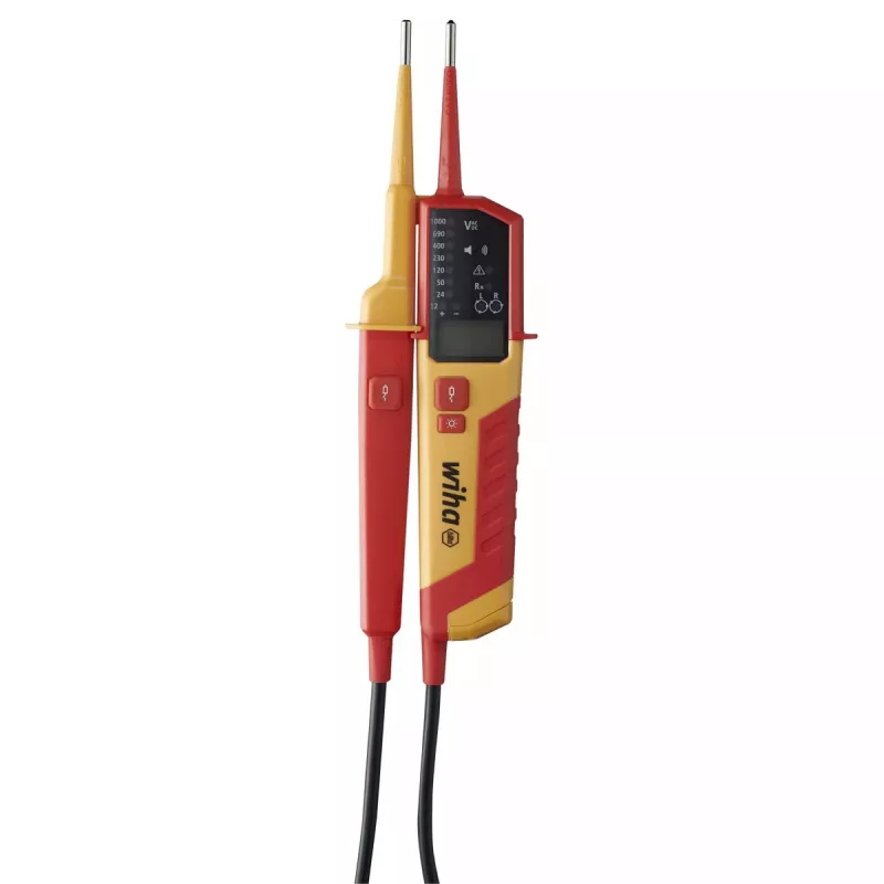 Spannungsprüfer-Schraubendreher Wiha 45217 Rot Gelb