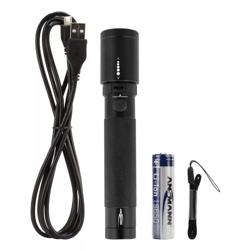 LED Laterne Ansmann T400FR Schwarz IPX4 5W 400lm