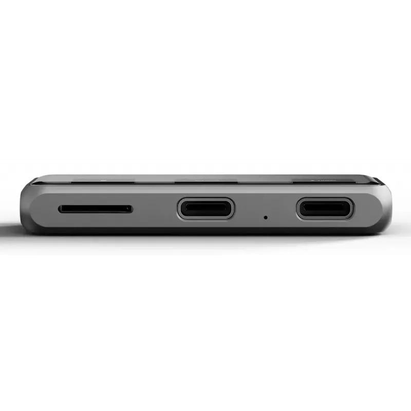 Laptop-Dock Satechi ST-HXRSDM — USB 3.2 Gen 2 Type-C Docking mit 100W PD, MicroSD-Leser, grau