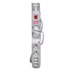 Steckdosenleiste ActiveJet APN-8G/5M-GR — 8 AC-Steckdosen (Typ E/C), 5 m Kabel, 10 A, 230 V, grau