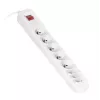Steckdosenleiste ActiveJet APN-8G/5M-GR — 8 AC-Steckdosen (Typ E/C), 5 m Kabel, 10 A, 230 V, grau