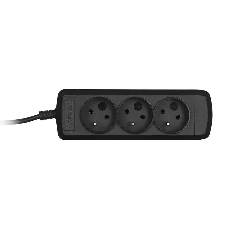Steckdosenleiste ActiveJet 3GNU-1.5M-C — 3 Steckdosen, 1,5 m Kabel, 230 V, 10 A, schwarz
