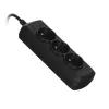 Steckdosenleiste ActiveJet 3GNU-1.5M-C — 3 Steckdosen, 1,5 m Kabel, 230 V, 10 A, schwarz