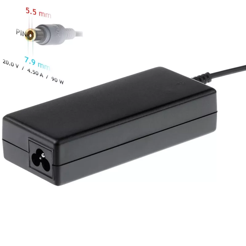 AKYGA Notebook-Netzteil – 20 V/4,5 A, 90 W Leistung und 7,9*5,5 mm + Stiftstecker