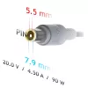 AKYGA Notebook-Netzteil – 20 V/4,5 A, 90 W Leistung und 7,9*5,5 mm + Stiftstecker