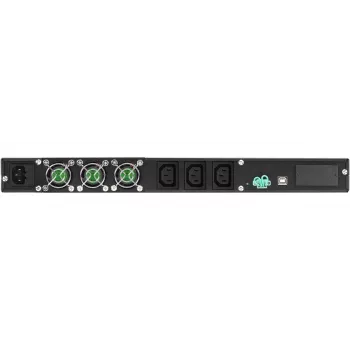 Rackmount-USV PowerWalker VFI 1000R/1U — Online-Doppelwandlung, 1 kVA (800 W), 3× C13-Ausgänge, 1U, 12,6 kg