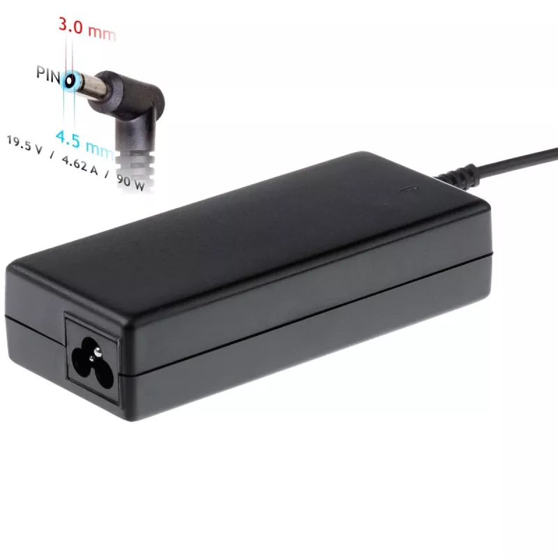 Netzteil Akyga AK-ND-53 90W 19,5V 4,62A für Dell Laptops, 100–250V Eingang, LED, 1,2m Kabel