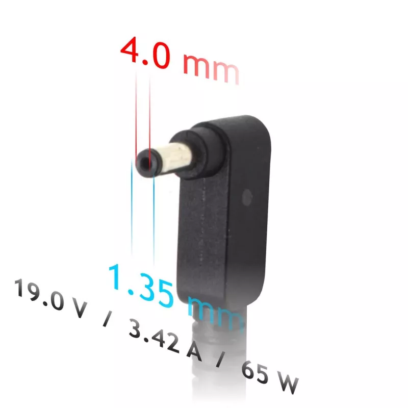 Akyga AK-ND-55 Notebook-Netzteil 19 V / 3,42 A, 65 W, 4,0 x 1,35 mm Stecker, für Asus